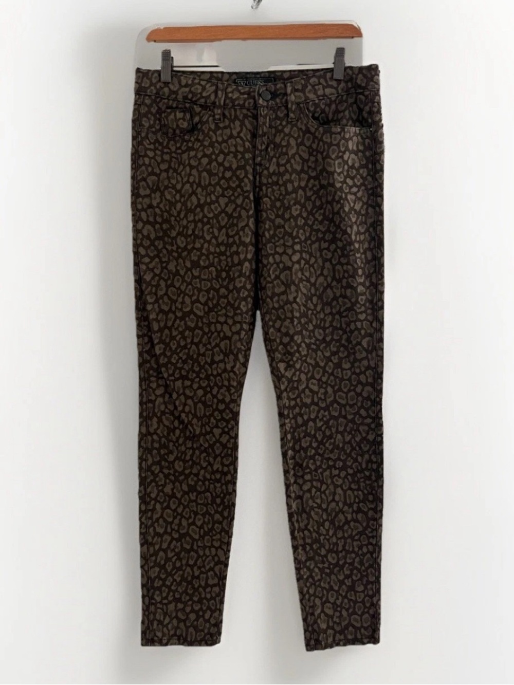 GUESS Leopard Print Brittany Skinny Pants 29